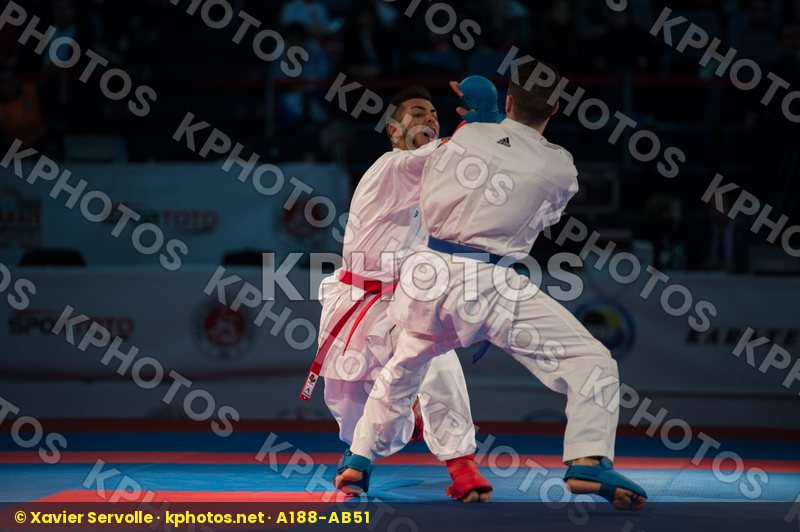 -60 kg Agoudjil Sofiane finals France Italy kumite Maresca Luca