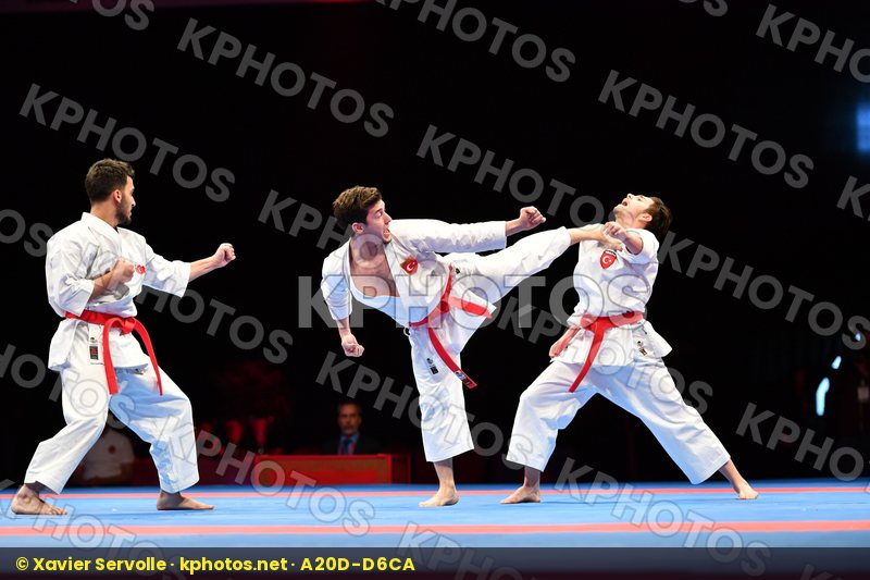 Gankaku Male team kata Turkey Turkey Turkey
