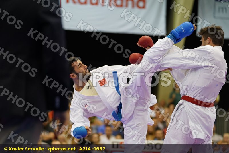 Aktas Ugur bronze match Male Kumite -84kg Poland Turkey Warda Kamil