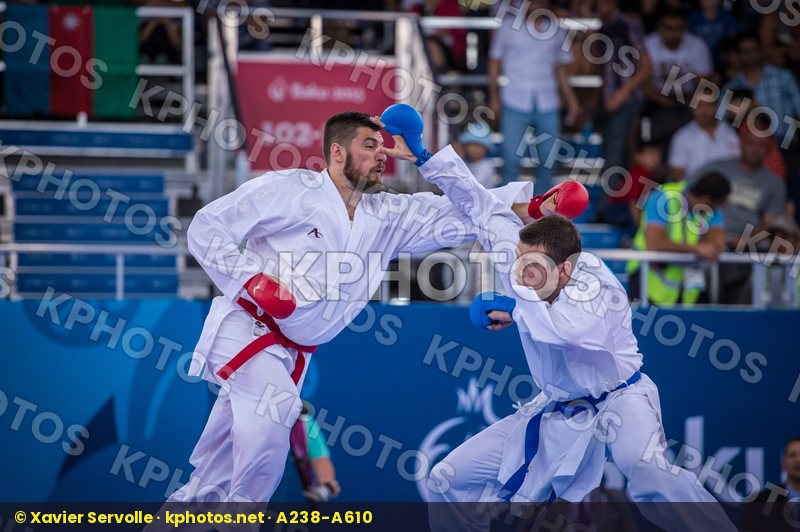 +84 kg Bitevic Slobodan bronze Fyr Of Macedonia kumite Nestorovs