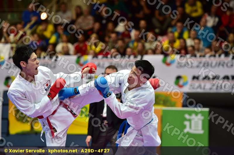 Japan male kumite -75 kg nishimura ken Shureido watanabe daisuke