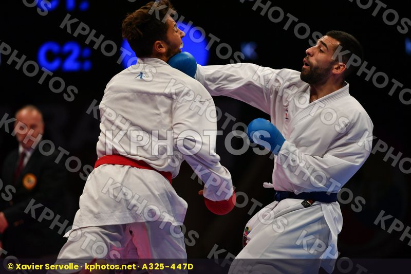 Ahmed Hmissa Cuerva mora Raul Male kumite -67 kg Spain Tunisia