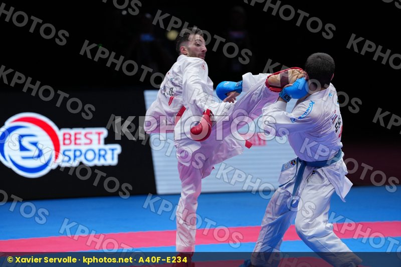 OZER OMER_ABDURRAHIM (TURKIYE) vs OGANNISIAN IURIK (EKF-1) in Male Kumite -67 Kg - Final Bout