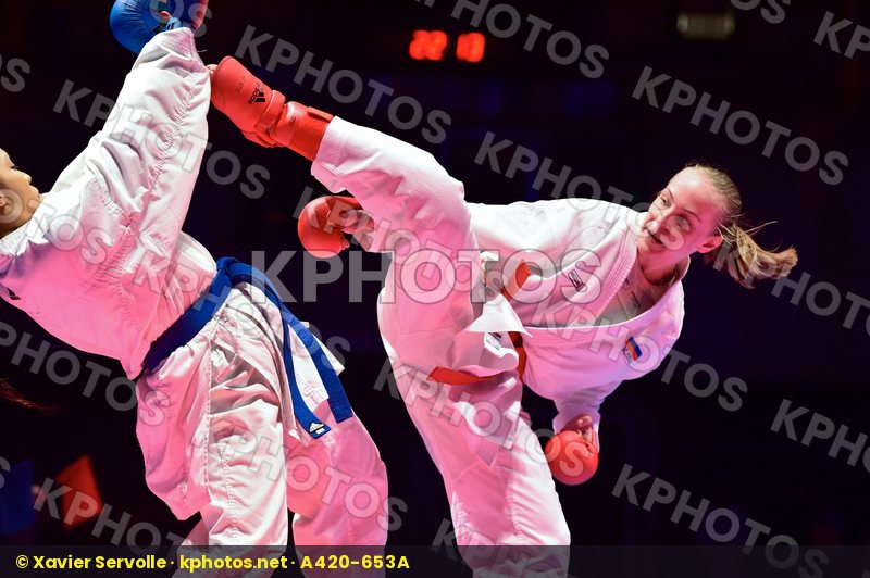 -61 kg final France Gataullina Nailya Ignace Lucie kumite Russia