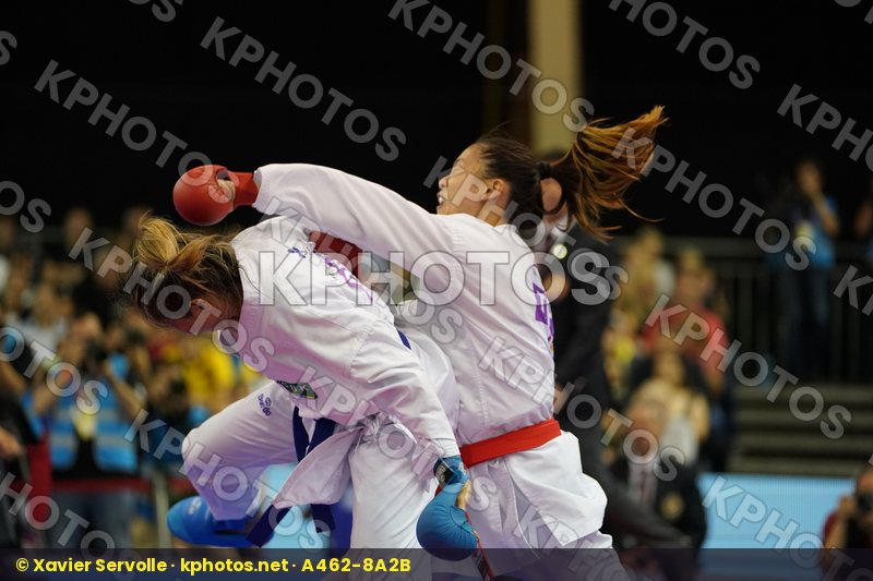 Brazil Chinese Taipei Female Kumite -55kg Gold match Kumizaki Valeria Wen Tzu-Yun