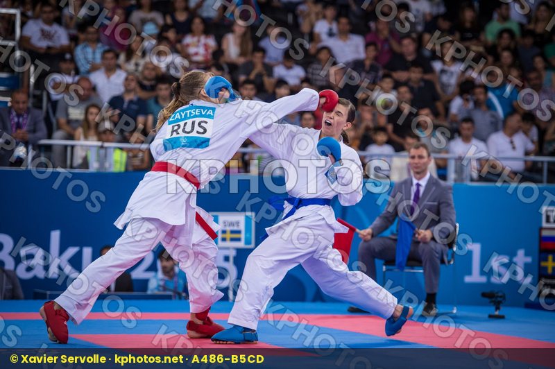 +68 kg Antunovic Hana bronze kumite Russia Sweden top Zaytseva I