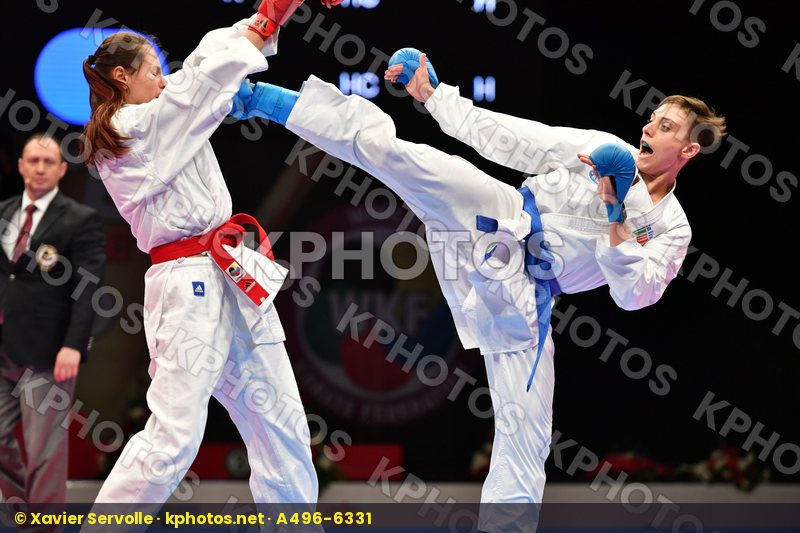 Female kumite -68 kg Italy Kopunova Miroslava Semeraro Silvia Sl