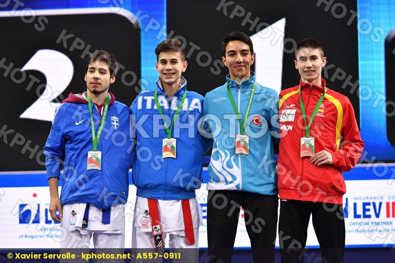Demirel Fuat Greco Danilo Greece Italy Junior kumite male -55 kg