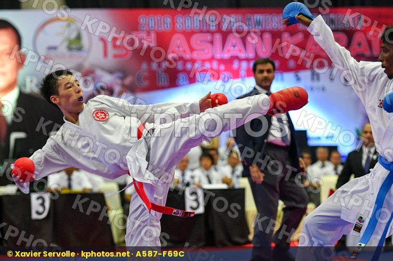 Chau Ka Him Hong Kong Junior Kumite Male -55 Kg Malaysia Shanmug