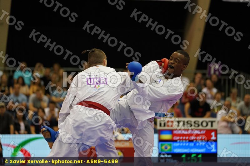 Brazil Horuna Stanislav Male Kumite -75kg Ukraine Verissimo Hernanit
