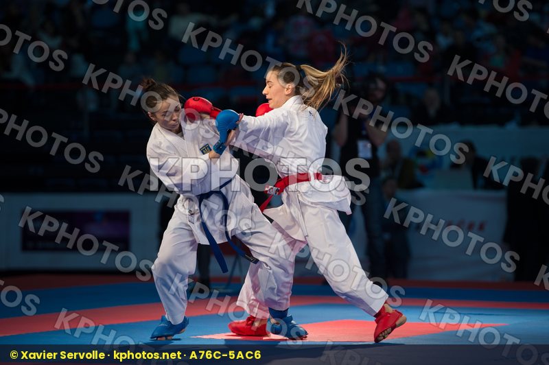 -50 kg bronze match Kryva Kateryna kumite Ozcelik Serap Turkey U