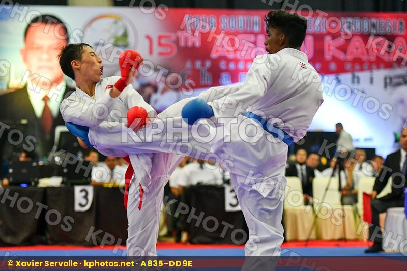 Chau Ka Him Hong Kong Junior Kumite Male -55 Kg Malaysia Shanmug
