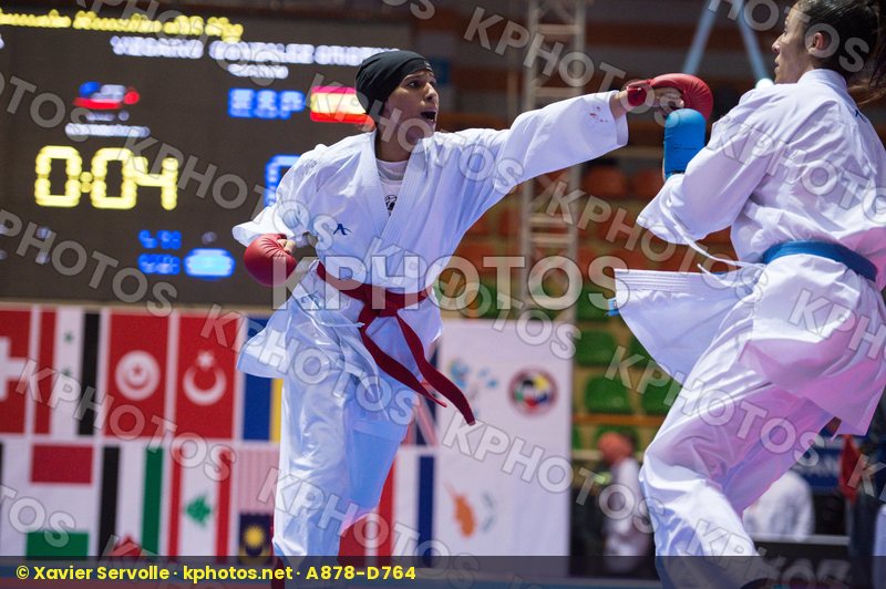 -68 kg Aly Aya Egypt final kumite Spain Vizcaino Gonzalez Cristi