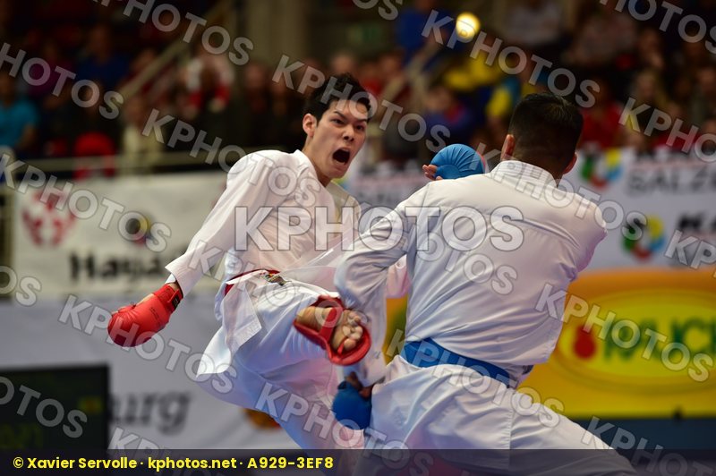 Japan male kumite -75 kg nishimura ken Shureido watanabe daisuke