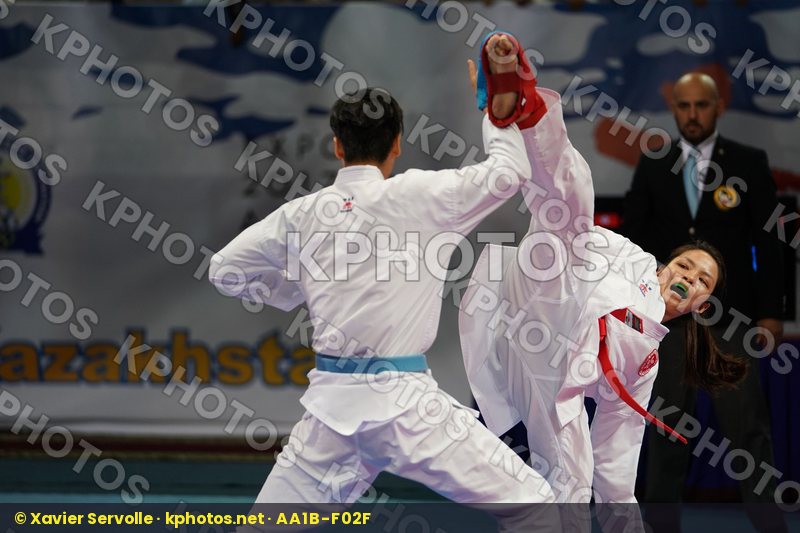 China Choi Wan yu Female kumite -61 kg Hong Kong Yin Xiaoyan