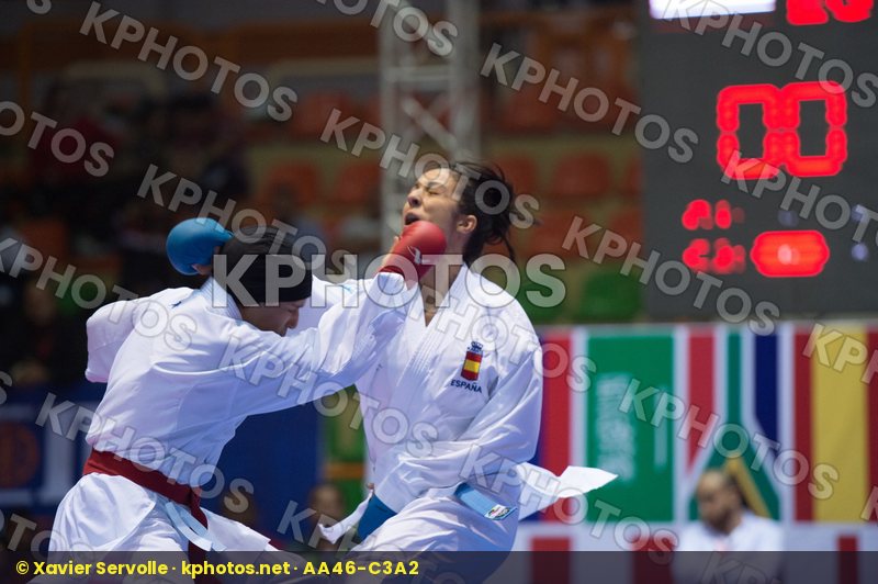 -68 kg Aly Aya Egypt final kumite Spain Vizcaino Gonzalez Cristi