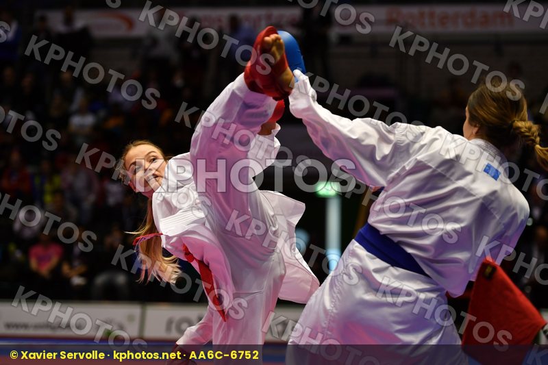 Female kumite 68+ kg France Garcia Nancy Kosovo Orana Fortesa