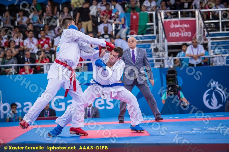 +84 kg Bitevic Slobodan bronze Fyr Of Macedonia kumite Nestorovs
