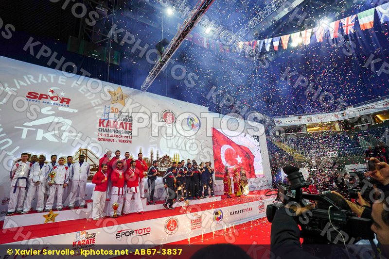 Azerbaijan France kumite male Netherlands podiums team Turkey