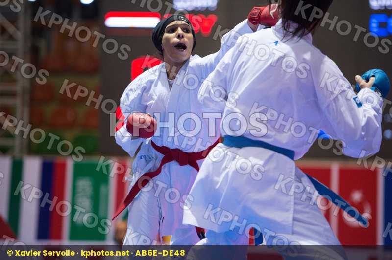 -68 kg Aly Aya Egypt final kumite Spain Vizcaino Gonzalez Cristi