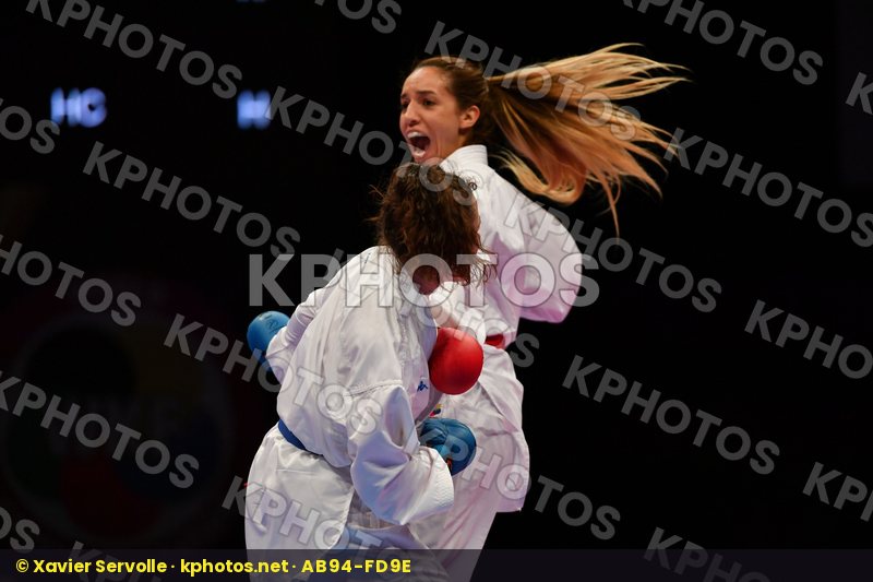 Female kumite -61 kg Hasnaoui Boutheina Italy Lallo Viola Tunisi