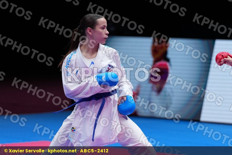 PERFETTO ERMINIA (ITALY) vs SGARDELLI EMA (CROATIA) in Female Kumite -50 Kg - Final Bout