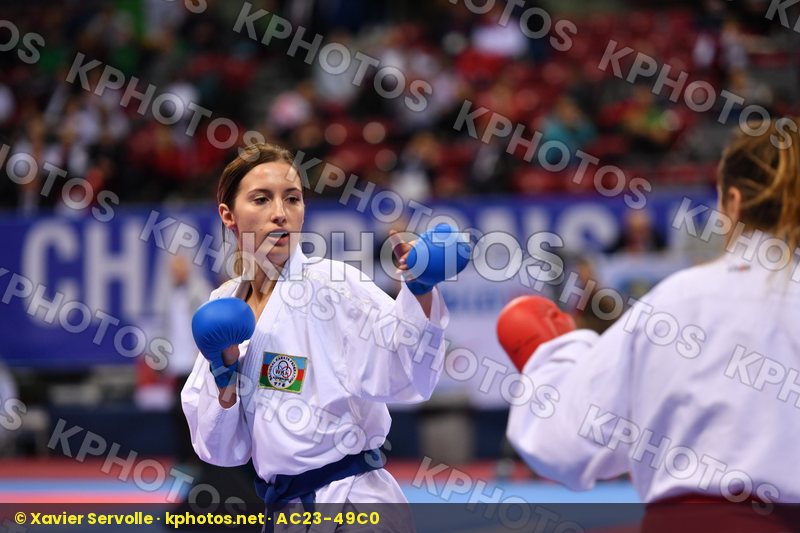 Azerbaijan Portugal Silva Alexandra U21 kumite female -61 kg Zar