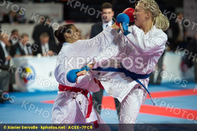 +68 kg Budic Kaja female Finland kumite Kuusisto Helena Slovenia