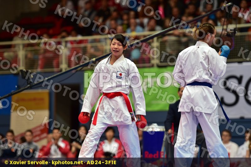 female kumite -50 kg no tadano ayaka plank bettina japan austria