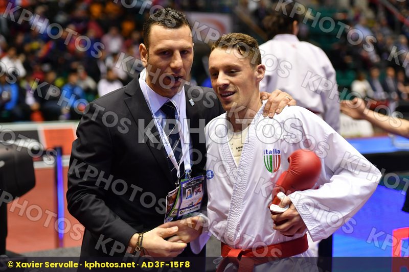 Chinese taipei De vivo Gianluca Italy Male kumite -67 kg Pan Po-