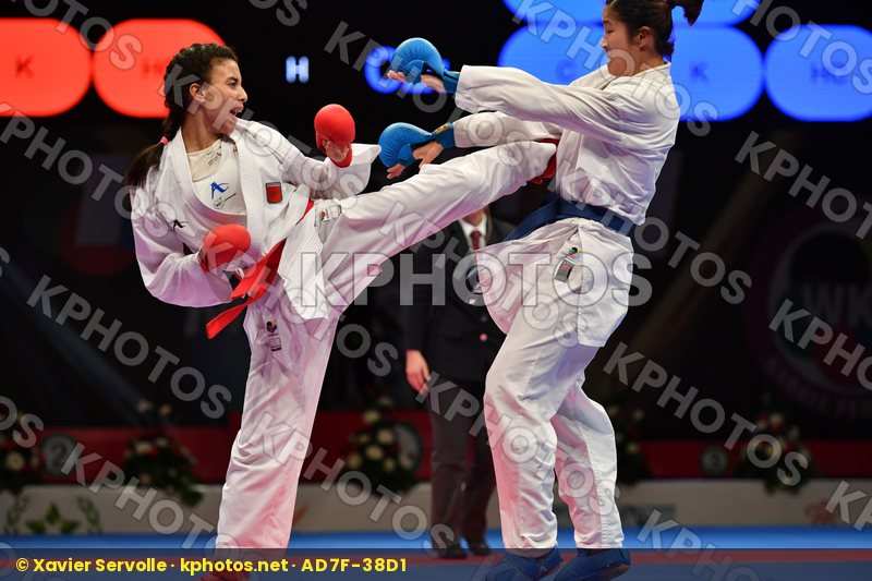 China Errabi Fatima zahra Female kumite -68 kg Morocco Tang Ling