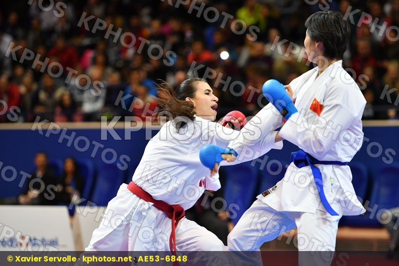 Canada China Female kumite -61 kg Jumaa Haya Yin Xiaoyan
