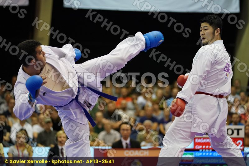 Ganjzadeh Sajad Gold match Iran Islamic Republic of Japan Kagawa Hideyoshi Male Kumite +84kg