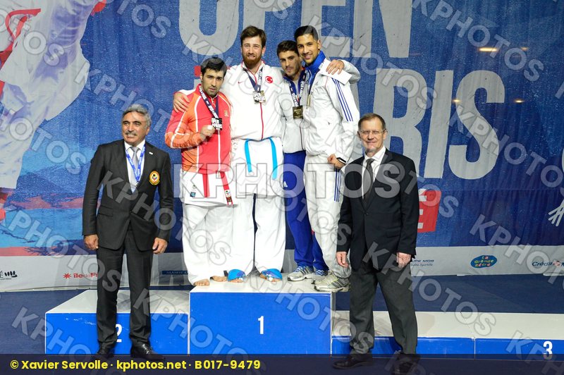 Male Kumite 84+ Kg podium