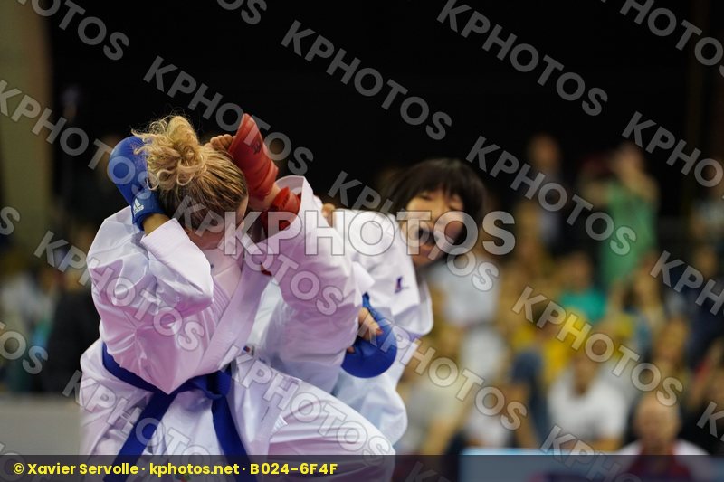 Female Kumite -50kg Japan Miyahara Miho Nowakowska Madgalena Poland