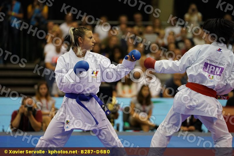 Female Kumite -50kg France Gold match Japan Miyahara Miho Recchia Alexandra
