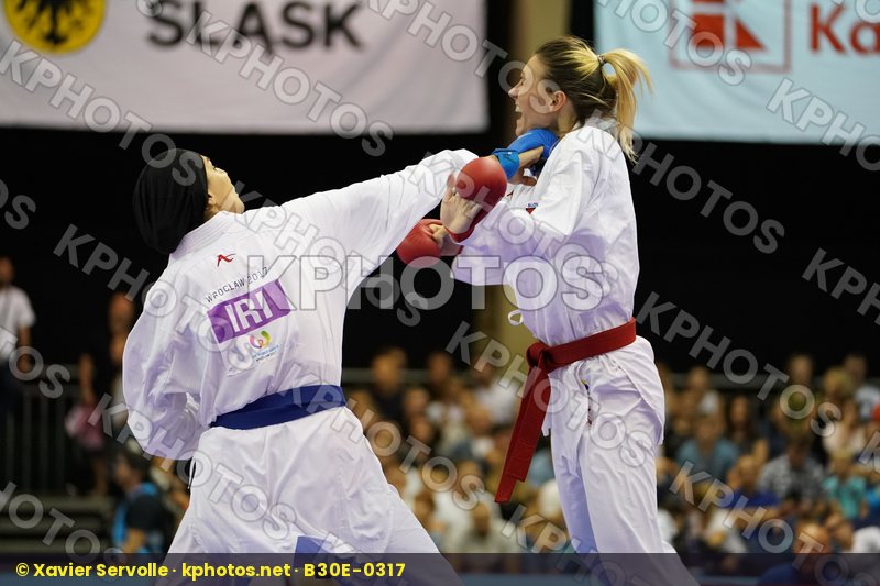 Abbasali Hamideh Female Kumite +68kg Iran Islamic Republic of Slovakia Tatarova Dominika