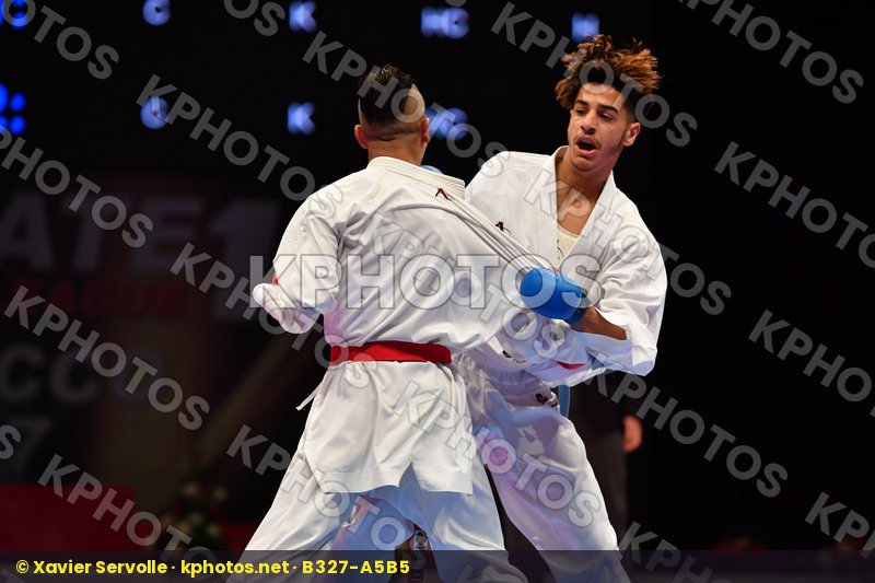 Male kumite -60 kg Morocco Takzima Aymane Taoussi Mohammed