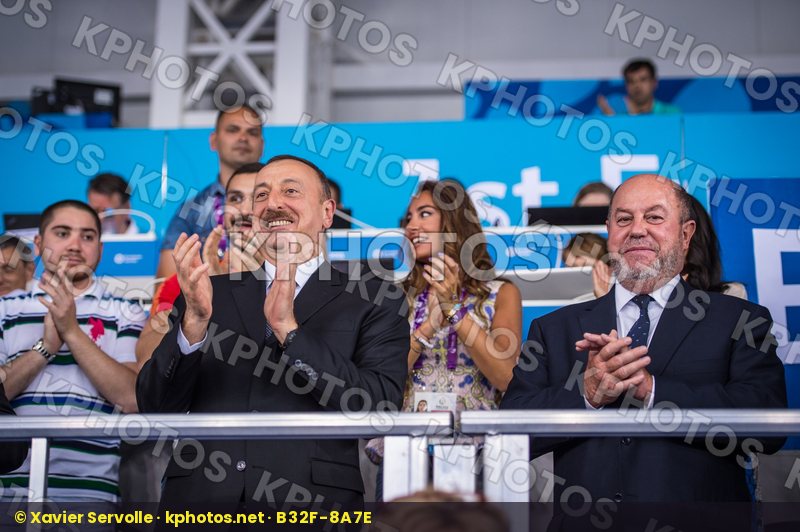 President Aliyev Ilham and Espinos Antonio, President