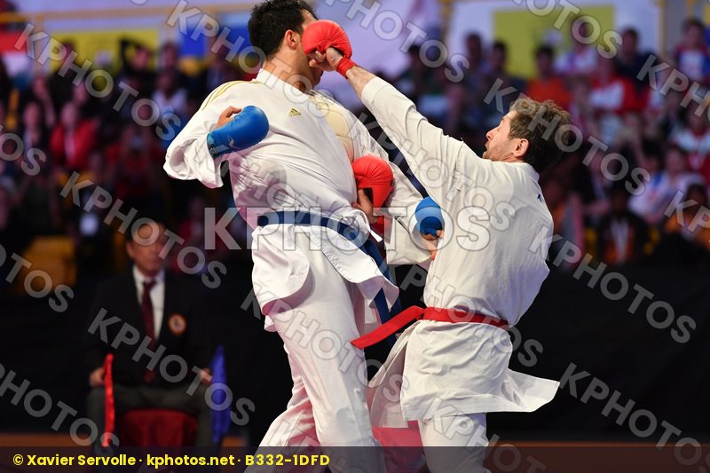 Arkania Gogita Ganjzadeh Sajad Georgia Iran Male kumite 84+ kg