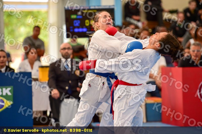 Brasil Female final kumite team Venezuela