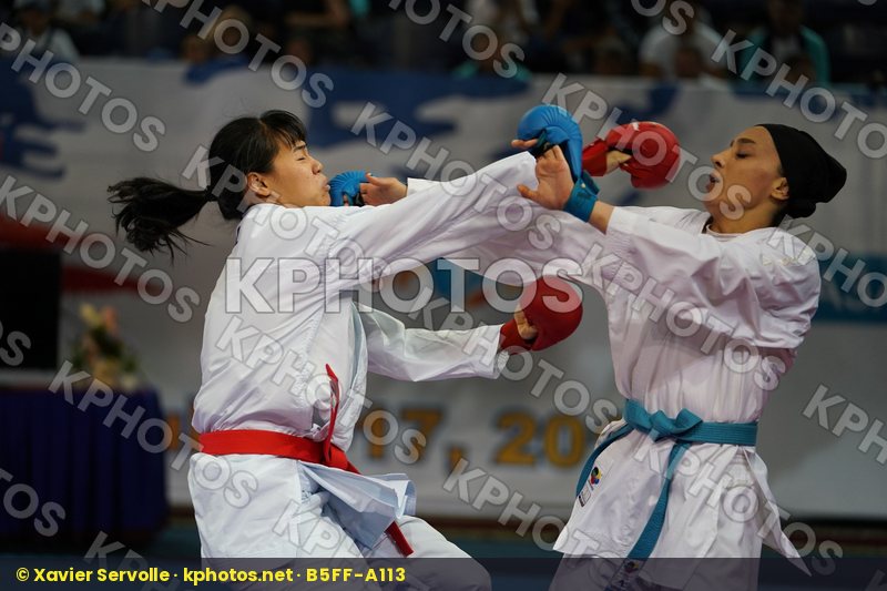 Chinese Taipei Female team kumite Iran  islamic republic of