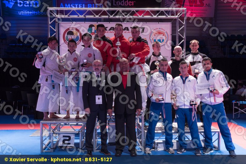 France Germany Hong Kong kata male podium Team Turkey