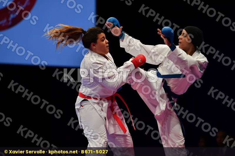 Abdelaziz Feryal Egypt Female kumite 68+ kg Jami Chahnez Tunisia