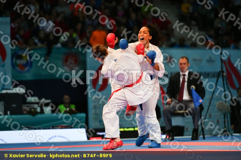 Female kumite -61 kg France Ignace Lucie Prekovic Jovana Serbia