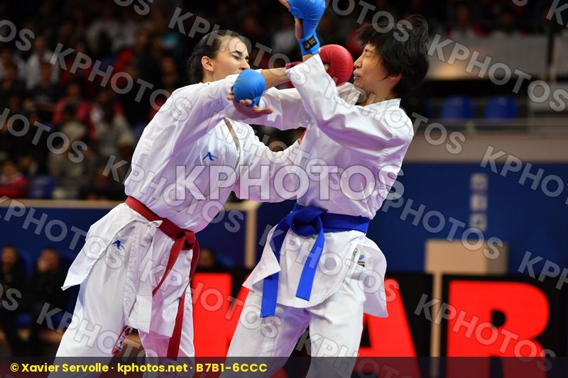 Canada China Female kumite -61 kg Jumaa Haya Yin Xiaoyan