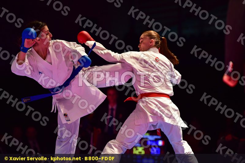 -68 kg France Gafurova Guzaliya Kazakhstan kumite Panetsidou Vas
