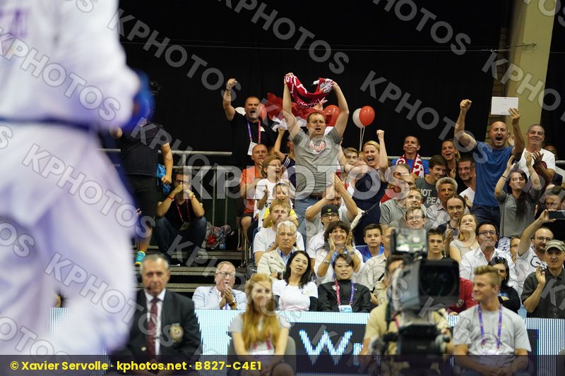Babos Michal bronze match Male Kumite +84kg Morrocco Ouchen Achraf Poland