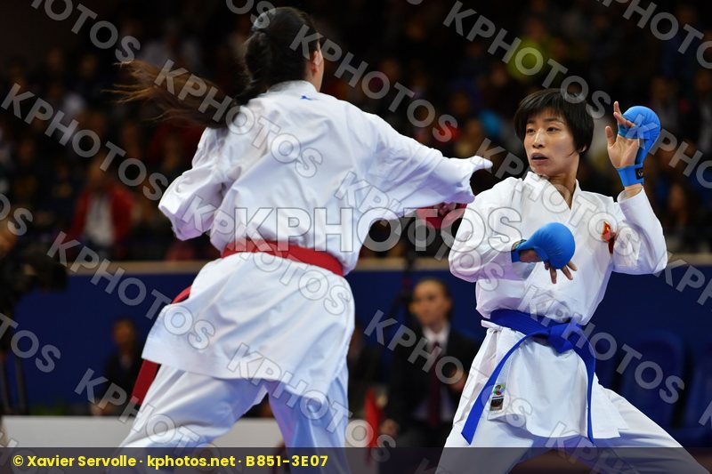 Canada China Female kumite -61 kg Jumaa Haya Yin Xiaoyan