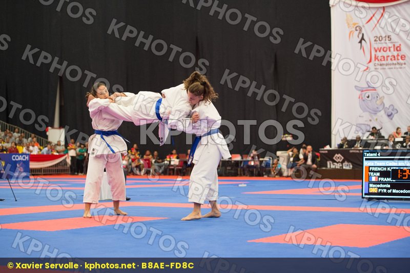 Arawaza cadet female Fyr Of Macedonia Junior Kata team